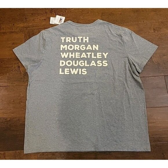 Black History Month Historical Names Short Sleeve T-Shirt Sz XXL Truth Morgan - Picture 2 of 7